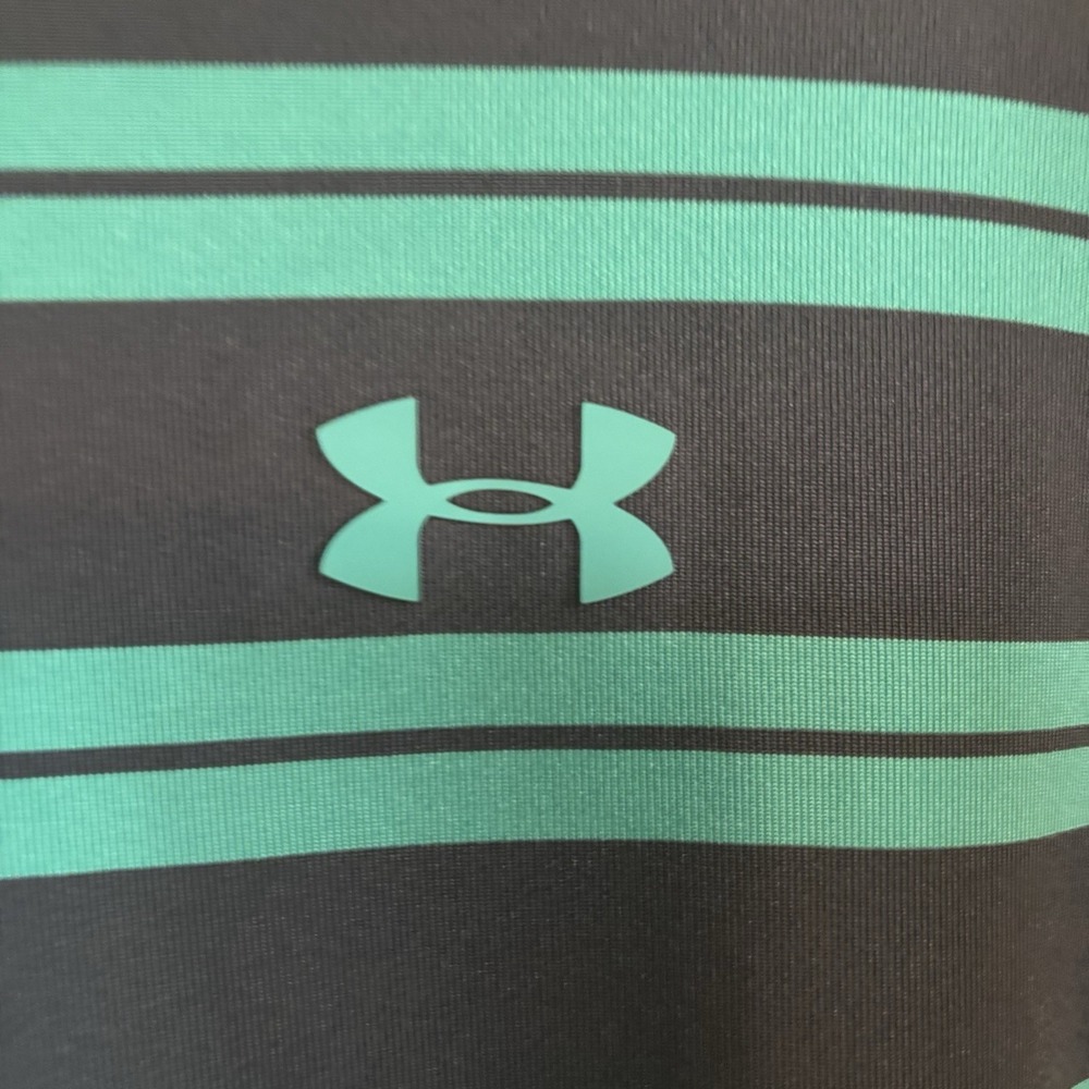 Under Armour Heat Gear Men's XXL Loose Polo Shirts Bundle Lot Of 2 Blue/Green - Picture 5 of 10